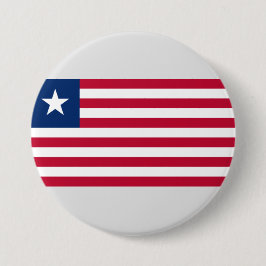 Liberianische Flagge (Liberia) Button