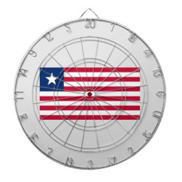 Liberianische Flagge (Liberia) Dartscheibe