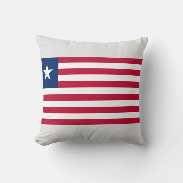 Liberianische Flagge (Liberia) Kissen (Vorderseite)