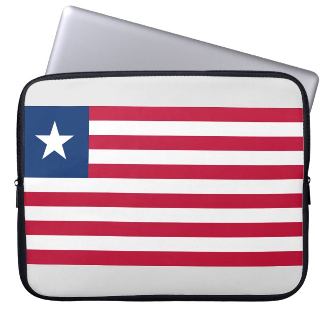 Liberianische Flagge (Liberia) Laptopschutzhülle (Vorderseite)
