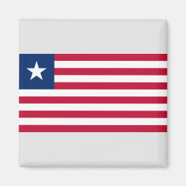 Liberianische Flagge (Liberia) Magnet