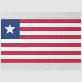 Liberianische Flagge (Liberia) Seidenpapier