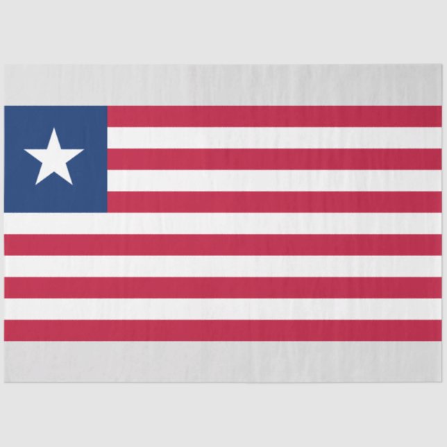 Liberianische Flagge (Liberia) Seidenpapier (Vorderseite)