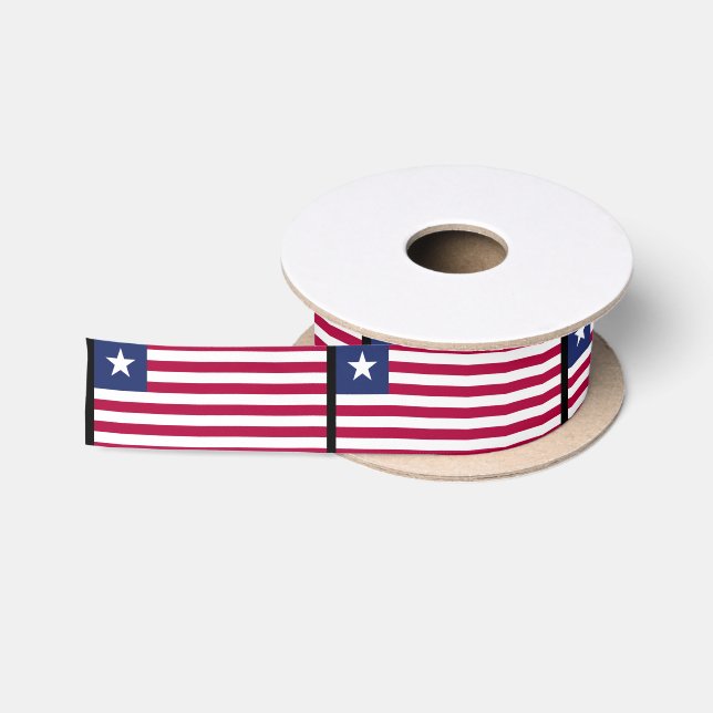 Liberianische Flagge Satinband (Spule)