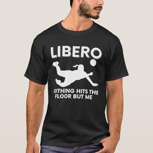 Libero Volleyball Player Graphic  1 T-Shirt (Vorderseite)
