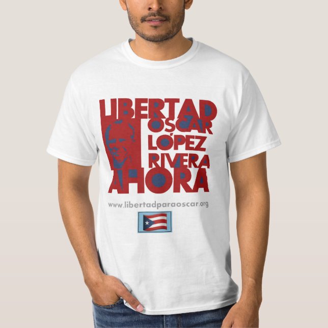 Libertad Oscar Lopez Rivera Ahora T-Shirt (Vorderseite)
