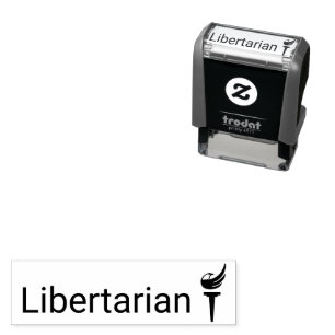 Libertäre 1,4" x 0,4" Briefmarke Permastempel