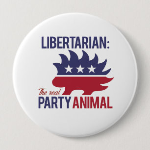 Libertärer - Das echte Party-Tier - - Button