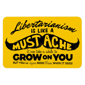 Libertarian Mustache Premium Flexi Magnet