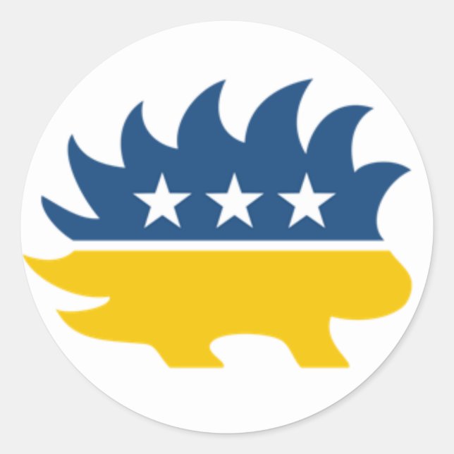 Libertarian Party Porcupine Sticker (Vorderseite)