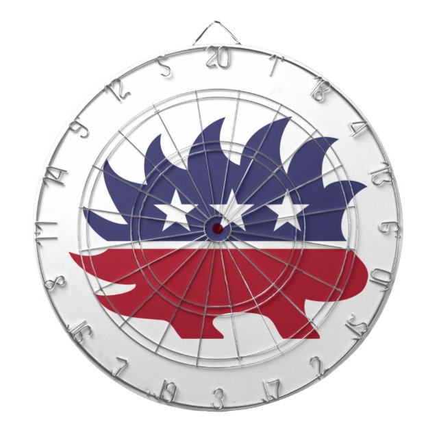 Libertarian Party Porcupine Symbol Dartscheibe (vorne)