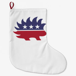 Libertarian Party Porcupine Symbol Großer Weihnachtsstrumpf