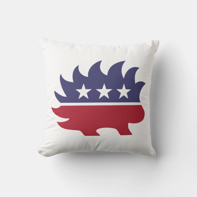 Libertarian Party Porcupine Symbol Kissen (Vorderseite)