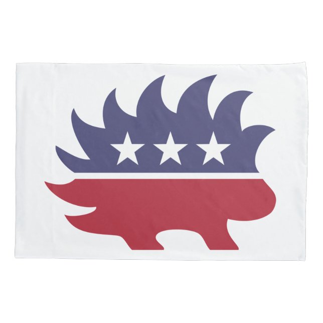 Libertarian Party Porcupine Symbol Kissenbezug (Rückseite)