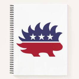 Libertarian Party Porcupine Symbol Notizbuch