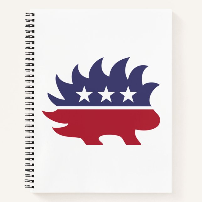 Libertarian Party Porcupine Symbol Notizbuch (Vorderseite)