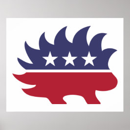Libertarian Party Porcupine Symbol Poster