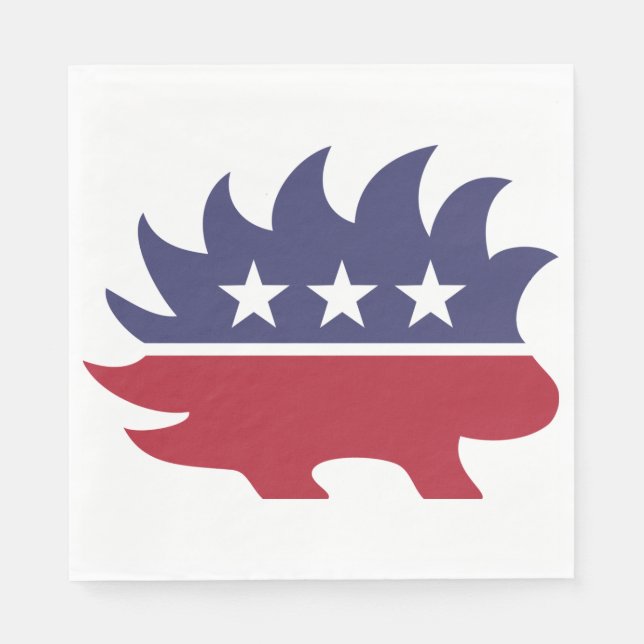 Libertarian Party Porcupine Symbol Serviette (Vorderseite)