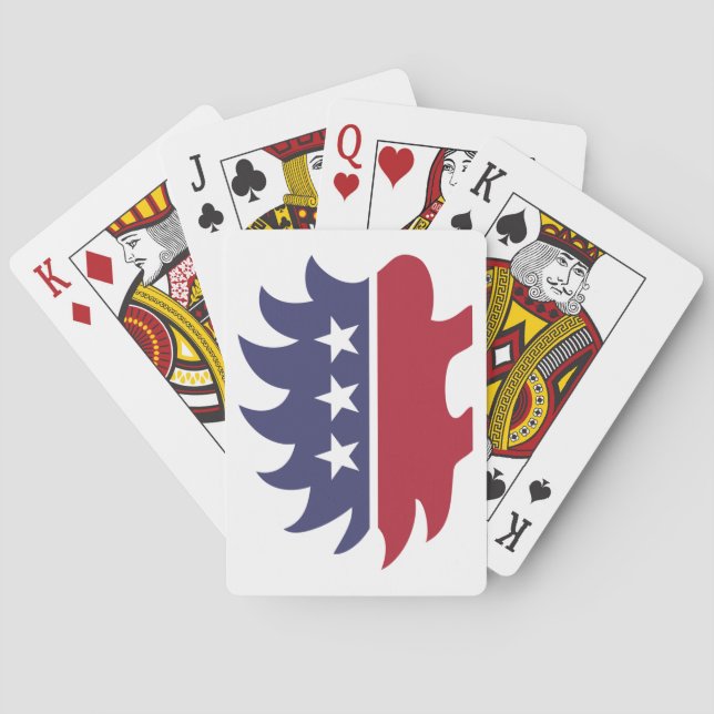 Libertarian Party Porcupine Symbol Spielkarten (Rückseite)