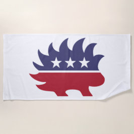 Libertarian Party Porcupine Symbol Strandtuch