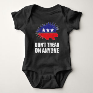 Libertarian Porcupine Logo Don't Tread on Anyone Baby Strampler