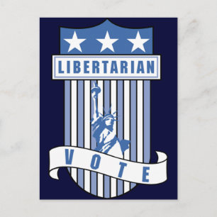 Libertarisches Party Postkarte