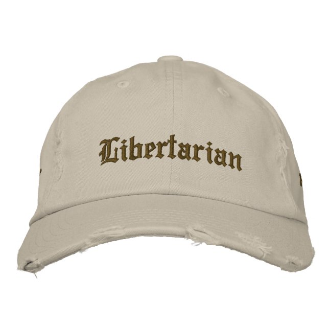 Libertaristin Bestickte Baseballkappe (Vorderseite)