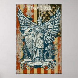 Libertas Goddess of Liberty Poster