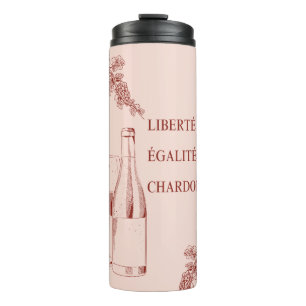 Liberté Égalité Chardonnay Der Mensch und die Wein Thermosbecher