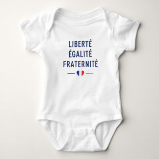 Liberté Égalité Fraternité Baby-Body | Französisch Baby Strampler