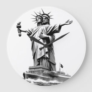 Libertitanisch Große Wanduhr