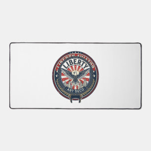 Liberty Aviator Patriotisch Patriotische Luftfahrt Schreibtischunterlage