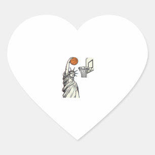 Liberty-Basketball-Dunk-Vintage-Stichdesign_1 Herz-Aufkleber