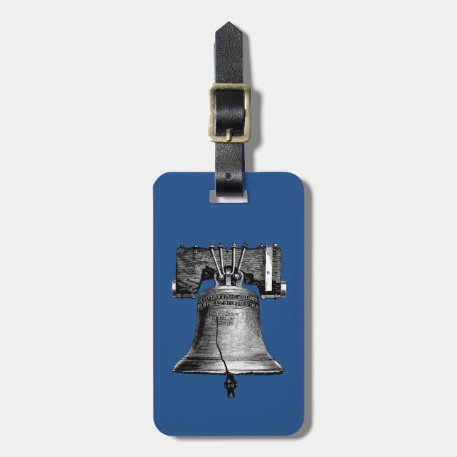 Liberty Bell, 19. Jahrhundert Gepäckanhänger (Vorderseite vertikal)