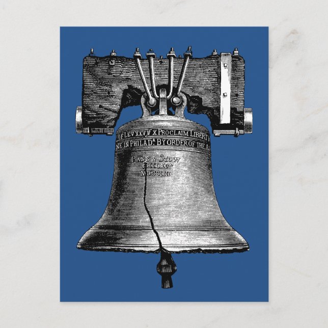 Liberty Bell, 19. Jahrhundert Postkarte (Vorderseite)