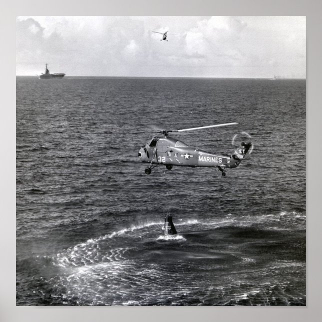 Liberty Bell 7 Splashdown & Erholung Poster (Vorne)