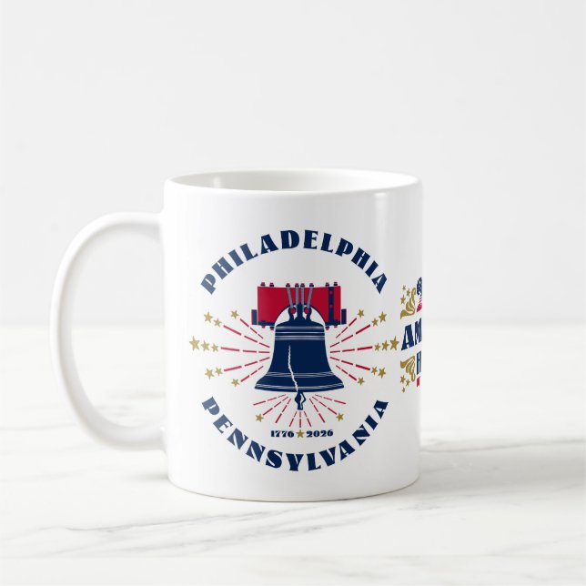 Liberty Bell Amerikas Tasse zum 250. Jahrestag (Links)