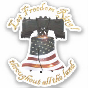 Liberty Bell - Freiheitsring Gelassen Aufkleber