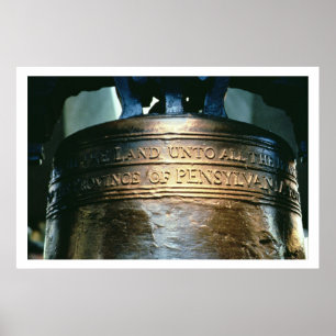 Liberty Bell, im Jahre 1751 in Auftrag gegeben Poster