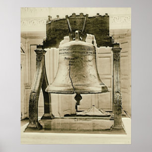 Liberty Bell in der Unabhängigkeitshalle 1901 Poster