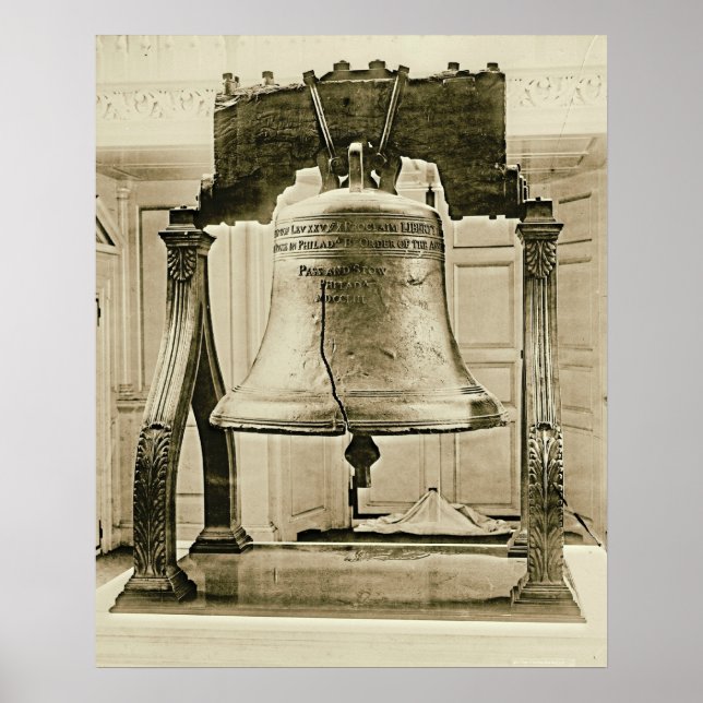 Liberty Bell in der Unabhängigkeitshalle 1901 Poster (Vorne)