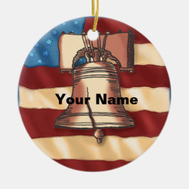 Liberty Bell Keramik Ornament