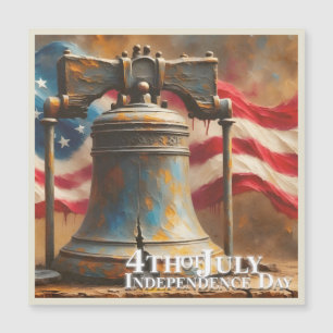 Liberty Bell Kunst für die Feier zum 4. Juli Magnetkarte