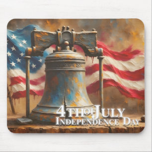 Liberty Bell Kunst für die Feier zum 4. Juli Mousepad