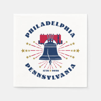 Liberty Bell Philadelphia Pennsylvania 1776 - 2026 Serviette