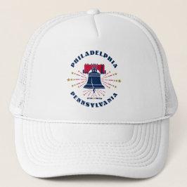 Liberty Bell Philadelphia Pennsylvania Trucker Hat Truckerkappe
