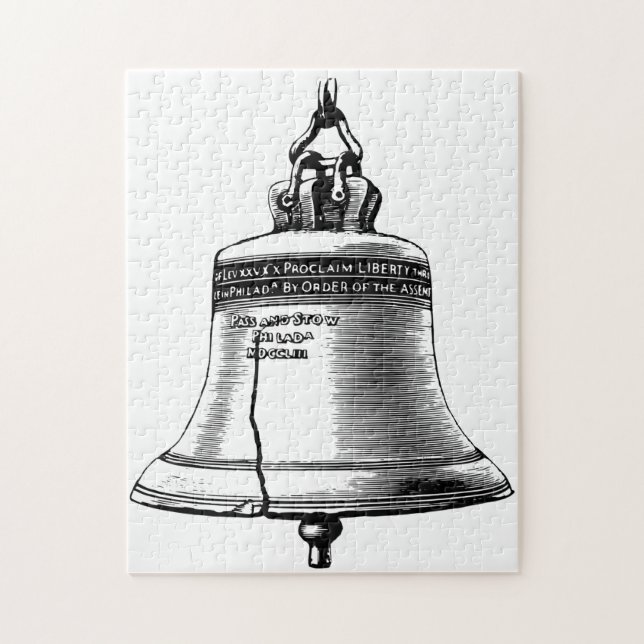 Liberty Bell Philadelphia. Puzzle (Vertikal)