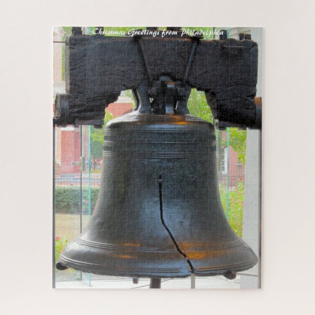 Liberty Bell Philadelphia.Weihnachtsgrüße Puzzle (Vertikal)