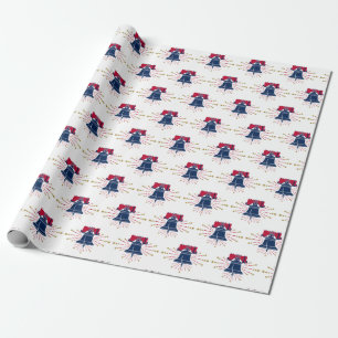 Liberty Bell Red White and Blue Pattern Geschenkpapier