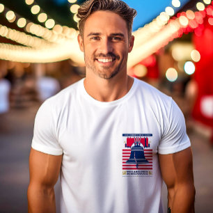 Liberty Bell Stars and Stripes Patriotisches T-Shi T-Shirt